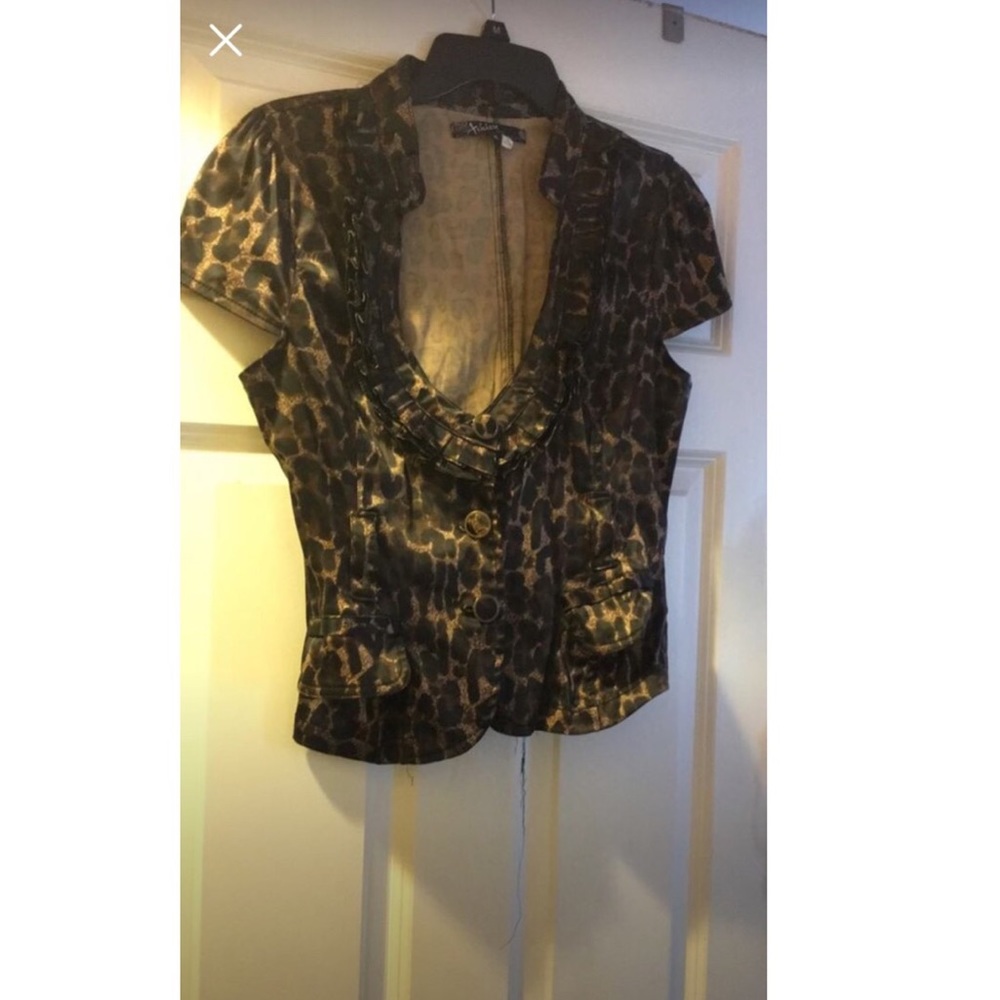 Cheetah blazer